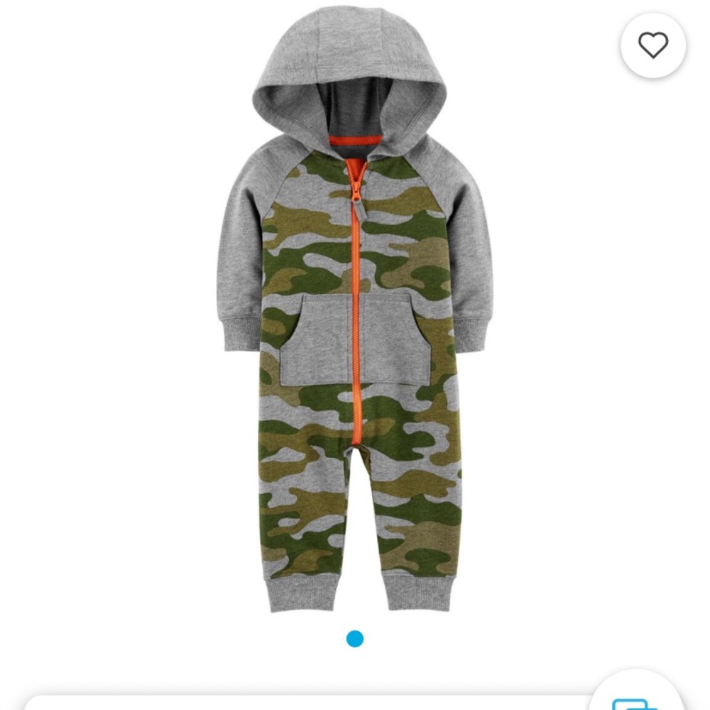ISO Carter’s Camo Jumpsuit